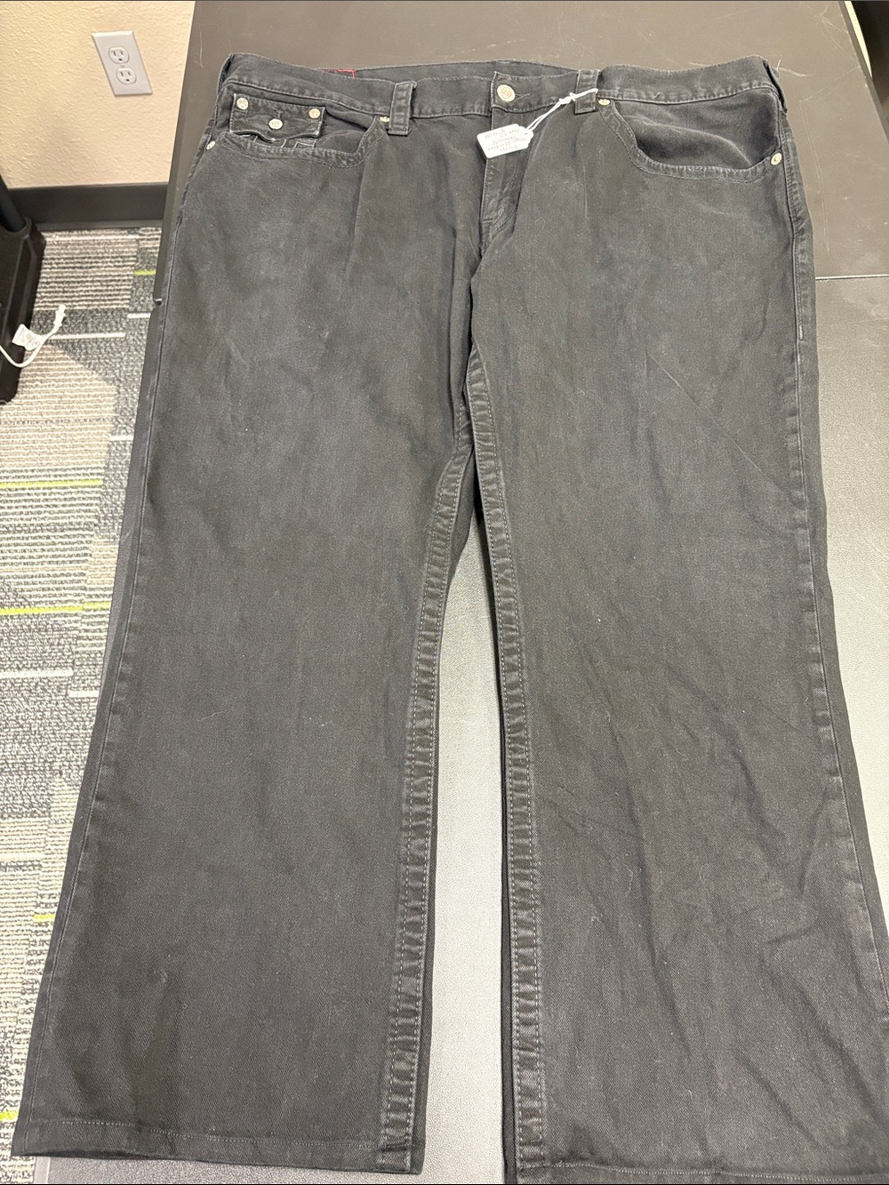 True Religion Men's Black Bootcut Jeans